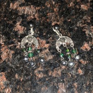 Clip on earrings with tiny bells